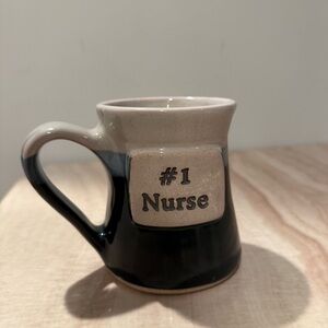 #1 Nurse Ceramic Mug - Black and Cream